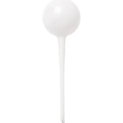 Gießkugeln/Bewässerungskugeln aus Kunststoff, Ø 9cm, weiß-transparent, 2 Stück