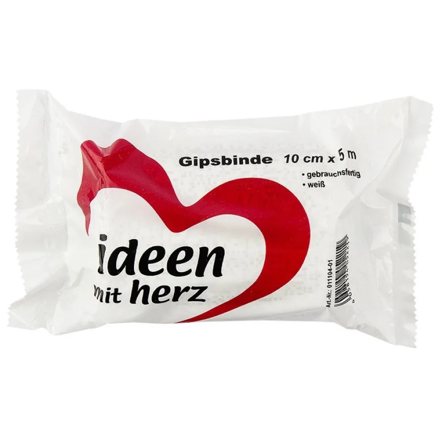 Gipsbinden, 10cm x 5m, weiß, 6 Stück