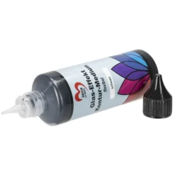 Glas-Effekt-Kontur-Medium, flexibel, schwarz, 90ml