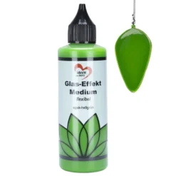 Glas-Effekt-Medium, flexibel, opak-hellgrün, 90ml