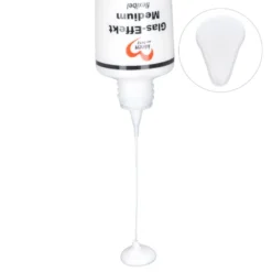 Glas-Effekt-Medium, flexibel, opak-weiß, 90ml