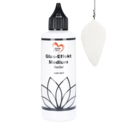 Glas-Effekt-Medium, flexibel, opak-weiß, 90ml