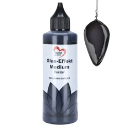 Glas-Effekt-Medium, flexibel, transparent-anthrazit, 90ml