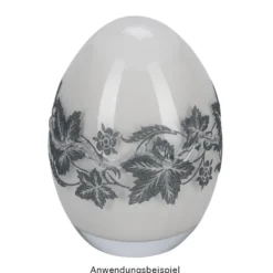 Glas-Eier, 2-teilig, Ø 8,2cm, 11,6cm hoch, abnehmbarer Deckel, klar, 4 Stück