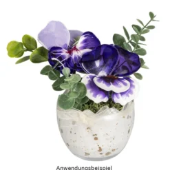 Glas-Ei, 2-teilig, Ø 8,2cm, 11,6cm hoch, abnehmbarer Deckel, klar