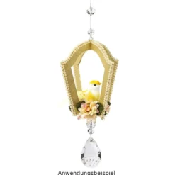 Glaskunst, Briolette Anhänger, Fraya, 3,2cm x 5cm, facettiert, klar, 2 Stück