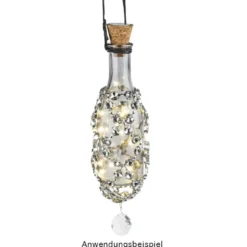 Glaskunst, Koppen, Octagon, Ø 1,2cm, facettiert, anthrazit/silberfarbene Rückseite, 36 Stück