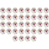 Glaskunst, Koppen, Octagon, Ø 1,2cm, facettiert, irisierend, 36 Stück