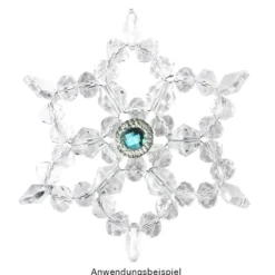 Glaskunst, Perlen, Diamant, 1,2cm x 1,2cm, facettiert, klar, 12 Stück