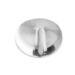 Glaskunst, Perlen, Ellipse, 1,6cm x 1,1cm, klar, 15 Stück