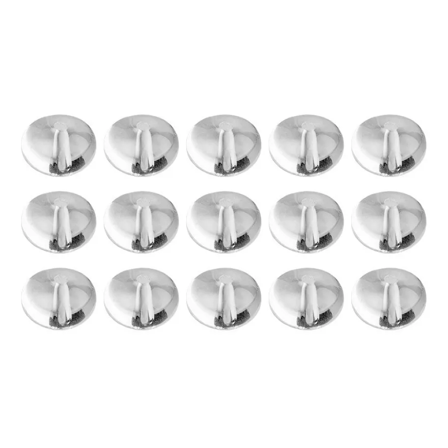 Glaskunst, Perlen, Ellipse, 1,6cm x 1,1cm, klar, 15 Stück
