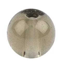 Glaskunst, Perlen, Kugel, Ø 0,8cm, klar hellgrau, 100 Stück
