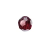 Glas-Perlen, transparent, Ø6 mm, 20 Stück, rubin-irisierend