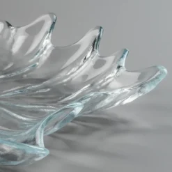Glasschalen, Blattform, 23cm x 20cm x 3,5cm, 3 Stück