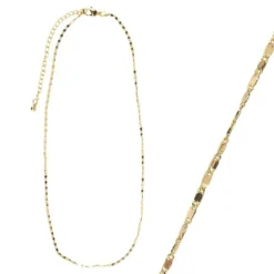 Gliederkette, 42 cm, goldfarben