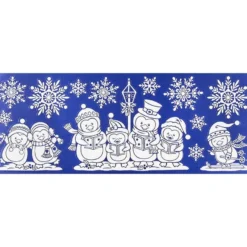 Glimmer-Relief-Sticker XXL, Pinguine, 20cm x 50cm