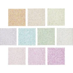 Glimmer-Strass-Bogen, Facettenschliff, selbstklebend, 3mm, 10 Stück