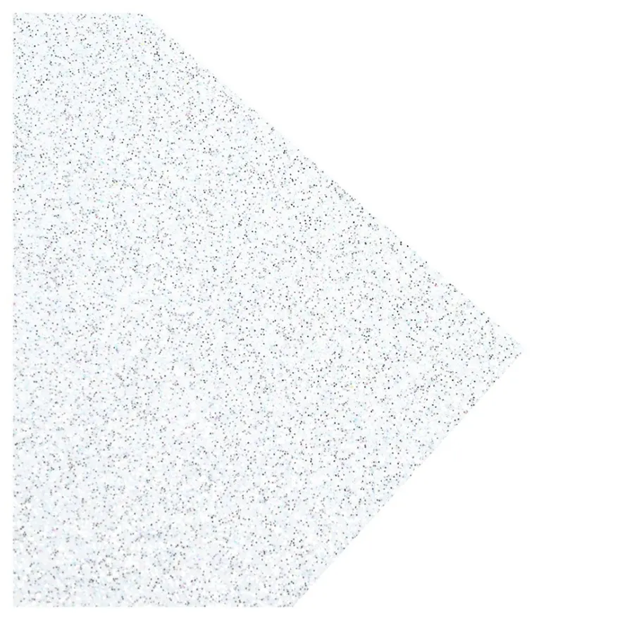 Glitterkarton, irisierend, DIN A4, 300g/m², weiß mit irisierendem Glitter, 10 Bogen