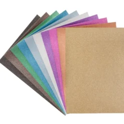 Glitter-Papier/Stanz-Papier, diamantierte Optik, DIN A4, 125g/m², 20 Blatt