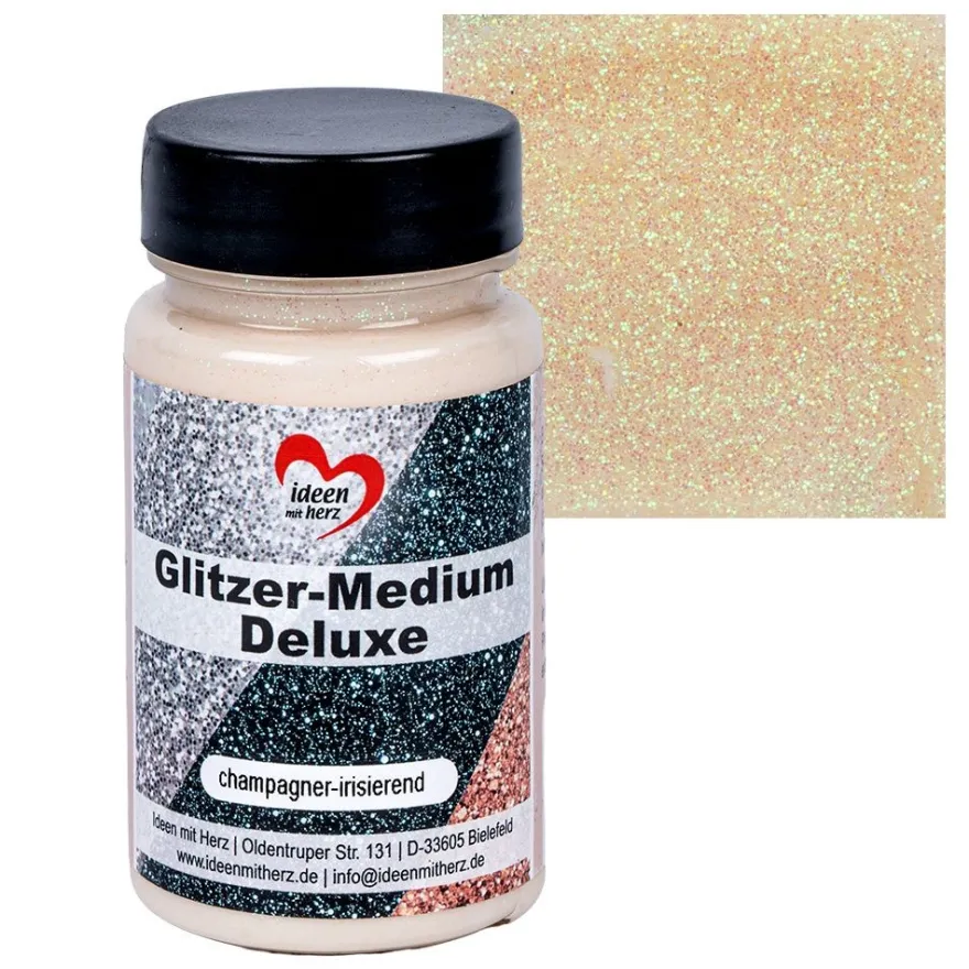 Glitzer-Medium Deluxe, champagner-irisierend, 90ml