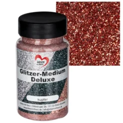 Glitzer-Medium Deluxe, kupfer, 90ml