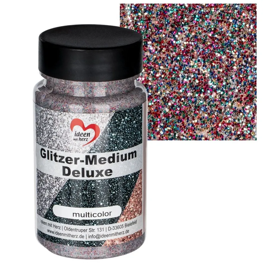 Glitzer-Medium Deluxe, multicolor, 90ml
