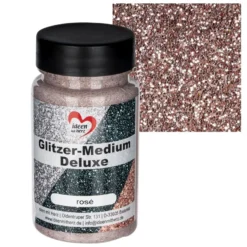 Glitzer-Medium Deluxe, rosé, 90ml