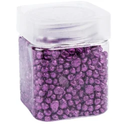 Glitzernuggets aus Glas, violett, 2mm bis 7mm, 260g