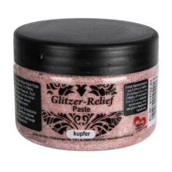 Glitzer-Relief-Paste, 150ml, kupfer