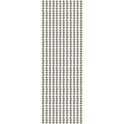 Glitzerstein-Bordüren, selbstklebend, Ø4mm, 29cm, 12 Stk., dunkelbraun