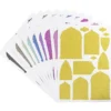 Glitzer-Sticker, Ornamente und Rahmen 2, DIN A4, 10 Farben, 10 Bogen