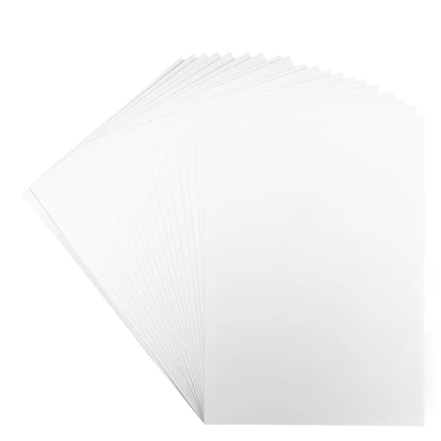 Glossy-Karton, DIN A4, 200 g/m², weiß, 20 Bogen