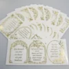 Gravur-Stickerbogen, 30 Freundschafts-Grüße