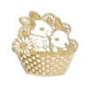 Gravur-Stickerbogen, Ostern, transparent/gold, 10 Bogen