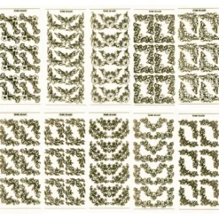 Gravur-Sticker, 126 florale Eck-Ornamente