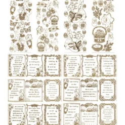 Gravur-Sticker, Frühjahr und Ostern, 10 Bogen