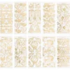 Gravur-Sticker, Hochzeit, 10 Bogen