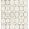 Gravur-Sticker, 30 Lebensregeln, transparent/gold, 10 Bogen