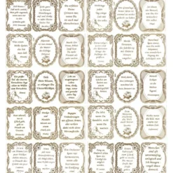 Gravur-Sticker, 30 Lebensregeln, transparent/gold, 10 Bogen