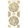 Gravur-Sticker, Mandalas, transparent/gold, 10 Bogen