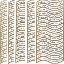 Gravur Sticker, 160 Schwungvolle Texte