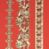 Gravur-Sticker, Spitzen-Bordüren, transparent/gold, 10 Bogen