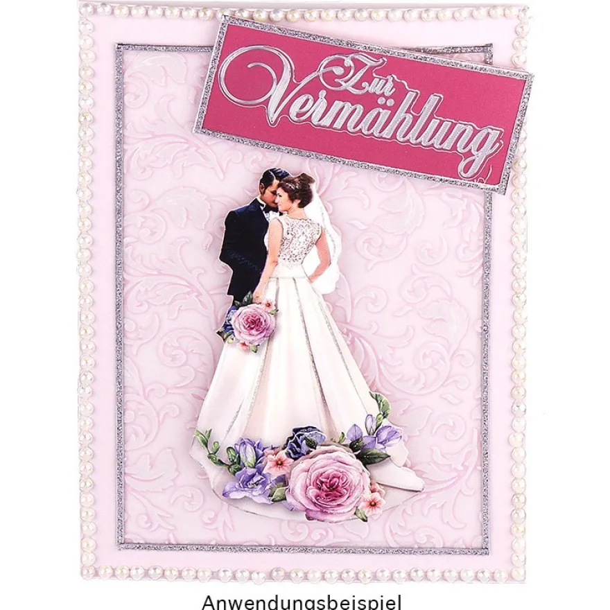 Gravur-Sticker, Wünsche & Gratulationen, transparent/silber, 10 Bogen