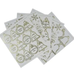 Gravur Sticker XXL, 86 Weihnachtsornamente auf 5 Bogen