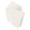Grußkarten, Bütten-Optik, 11,5cm x 16,5cm, 300g/m², ecru, inkl. Umschläge, 10 Stück