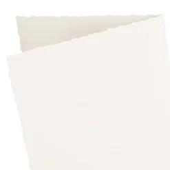 Grußkarten, Bütten-Optik, 11,5cm x 16,5cm, 300g/m², ecru, inkl. Umschläge, 10 Stück