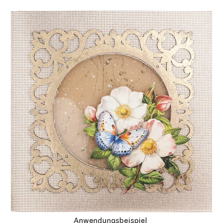 Grußkarten, Glitzer-Leinen, 16cm x 16cm, 5 Farben, inkl. Umschläge, 10 Stück
