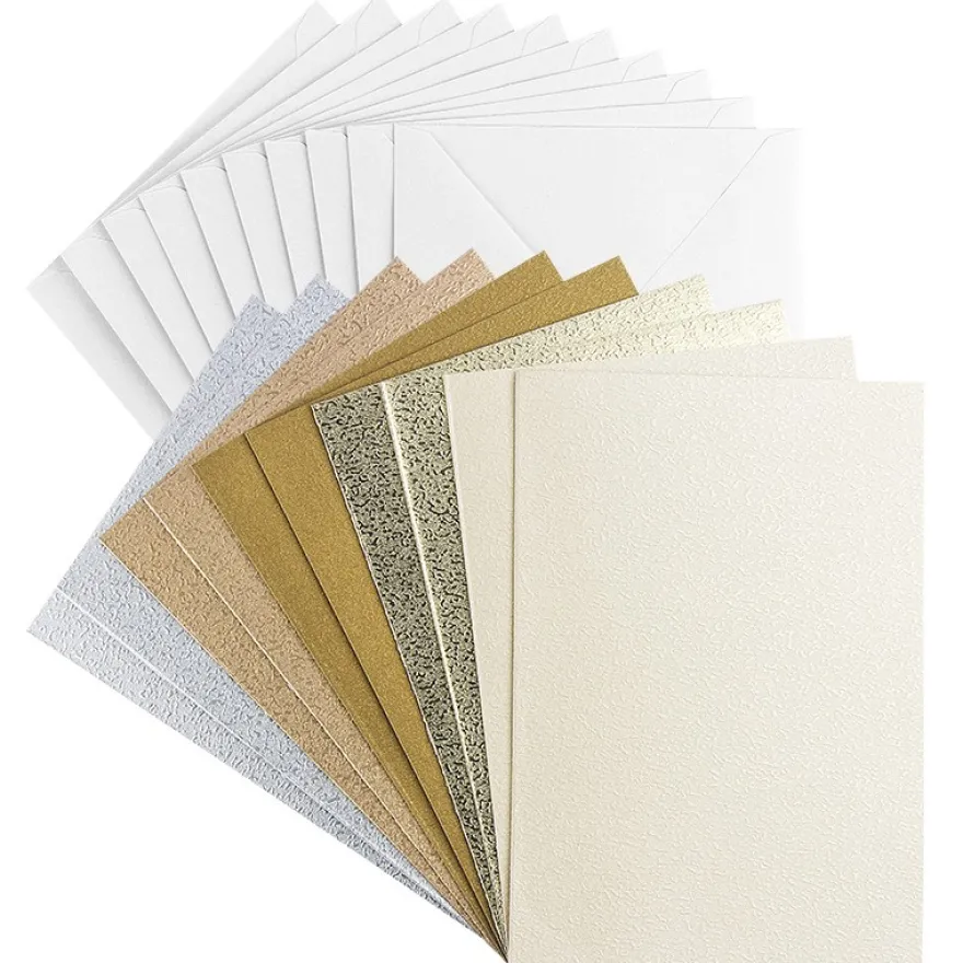 Grußkarten "Oslo", B6, 5 verschiedene Farben, inkl. Umschläge, 10 Stück