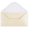 Grußkarten, Perlmutt, 21cm x 10,5cm, 250 g/m², creme, inkl. Umschläge, 10 Stück