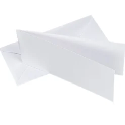 Grußkarten, Perlmutt, 10,5cm x 21cm, 250 g/m², weiß, inkl. Perlmuttpapier Umschläge, 10 Stück